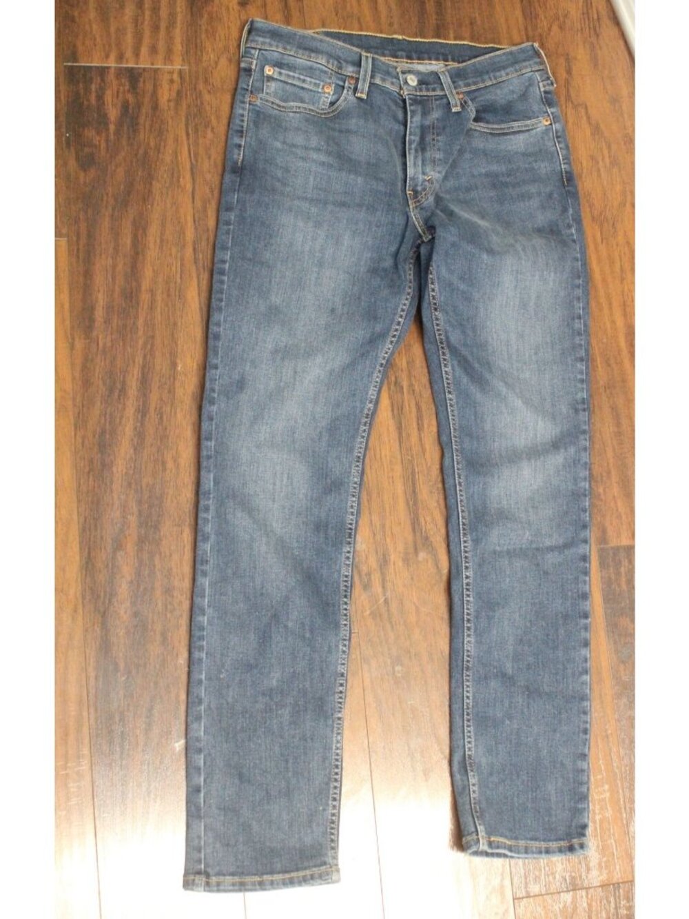 Levis 505 Mens 32x32 Blue Denim Straight-Leg Jeans